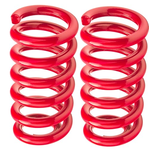 Heavy Duty 3" Front Coil Springs Lowering Kit for 1999-2007 Silverado 1500/Sierra 1500 Truck Drop Kit-Red - color: Red, size: 99-07 1500 3"Drop