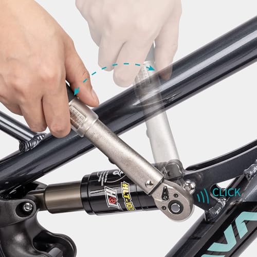 cyclists 1/4 Inch Drive Click Torque Wrench Set, 2 to 24Nm