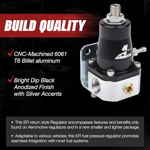 Aeromotive EFI Fuel Pressure Regulator and Fitting Kit for Fuel - 13130