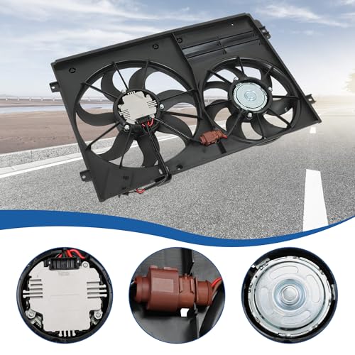 Radiator Cooling Fan Replacement for Jetta A3 CC Beetle 1.8L 1.9L