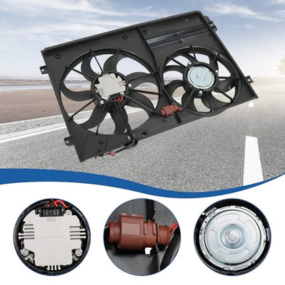 Radiator Cooling Fan Replacement for Jetta A3 CC Beetle 1.8L 1.9L