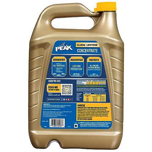 PEAK Global Lifetime Concentrate Antifreeze and Coolant for All Vehicles, 1 Gal. - size: Concentrate