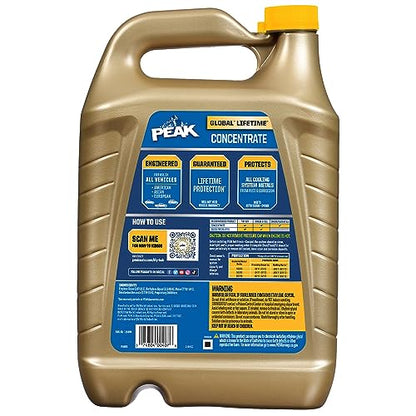 PEAK Global Lifetime Concentrate Antifreeze and Coolant for All Vehicles, 1 Gal. - size: Concentrate