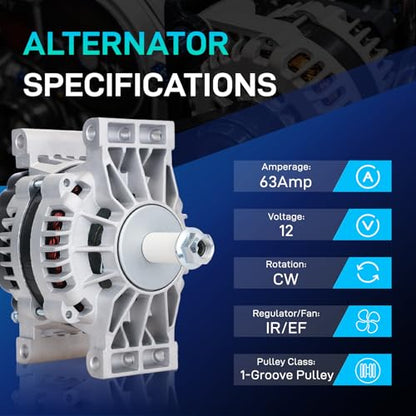 BDELI 8719N New Alternator Fit for Ford 2004-2008 F650 F750, 00-04 FL60 - size: 8719N