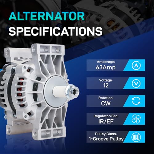 BDELI 8719N New Alternator Fit for Ford 2004-2008 F650 F750, 00-04 FL60 - size: 8719N