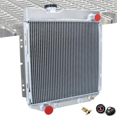 1965 66 1966 Mustang Radiator For 60-66 Ford Falcon Mustang Mercury Comet - size: 3 Row Radiator w/CNC Cap