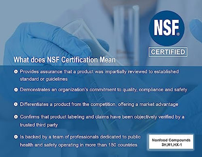 Food Grade | Gear Oil 220 | Industrial EP Gear Oil | Synthetic | NSF Registered AS H-1. Kosher and Halal Approved. Compare to: LUBRIPLATE | Petro-Canada | Made in USA (1 US QT)
