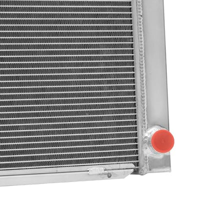 3 Row Universal 22" W X 19" H Radiator Compatible with Chevy SBC 350 Engine Double Pass Core Crossflow Aluminum Cooling Radiators