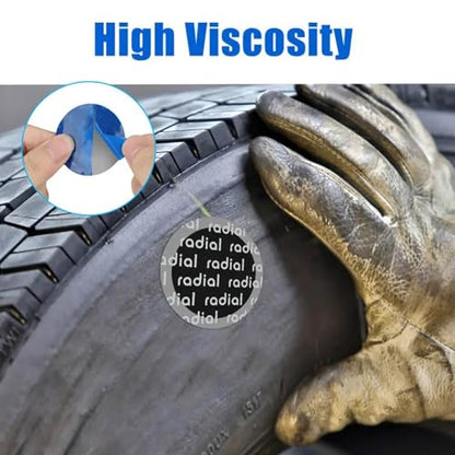 Tire Repair Patch, 150 Pcs 42mm Tire Patch Kit, Heavy Duty Tire Patches - size: 42
