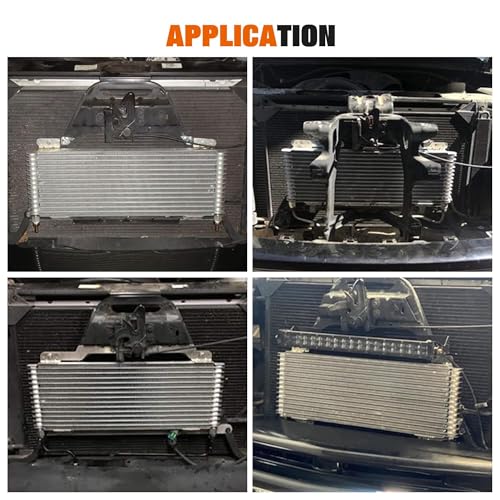LPD47391 Low Pressure Drop 40k Transmission Oil Cooler Compatible with Tru Cool Heavy Duty 40,000 GVW Max Trans Cooler with Mounting Hardware (Black) - color: Black