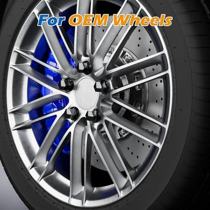 Dynofit M14x1.5 Lug Nuts for Wrangler Grand Cherokee Ram 1500, Conical Seat - color: Black, size: M14x1.5,1.5",Jeep