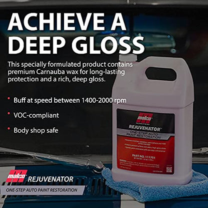 Malco Paint Rejuvenator One-Step Rotary Automotive Paint Restorer, 32 Oz. - size: 1 Quarts (Pack of 1)