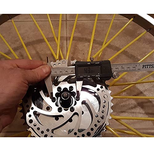 Teyssor 140mm 160mm 180mm 203mm Bike Disc Brake Rotor with 6 Bolts Fit for Road Bike Mountain Bike BMX MTB - color: Silver