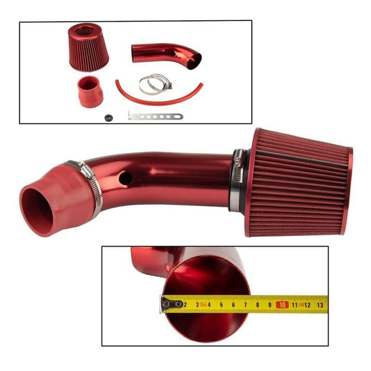 PHILTOP 3" Universal Cold Air Intake Kit (Red) - color: Red, size: Universal Cold Air Intake Kit Red
