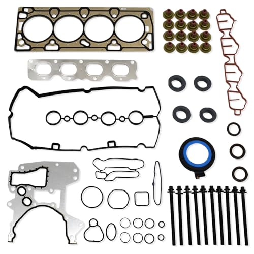 Engine Head Gasket Set with ES72469 Head Bolt Set Fits for Chevy Cruze Sonic 2012 2013 2014 2015 2016 2017 1.8L L4 DOHC 16valve # HS26516PT, HS26516PT-1