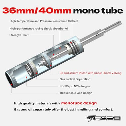FAPO Coilover for Honda Civic 2001-2005 EM ES EP3 Including SI - size: 2001-2005