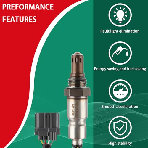 O2 Oxygen Sensor Heated Air Fuel Ratio Compatible with Honda Accord Odyssey Pilot Ridgeline Acura MDX RL TL Saturn Vue Replace# 234-5010 - size: 234-5010