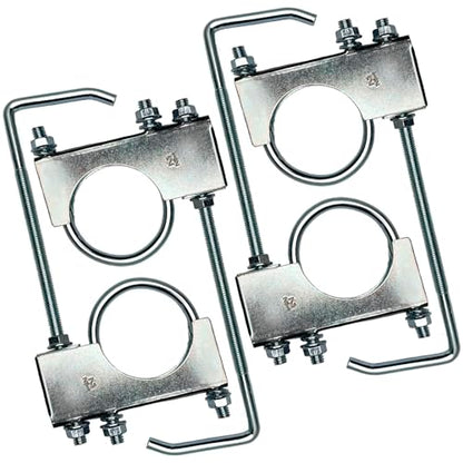 2.5" Exhaust Clamp With Hanger One-Piece Muffler Hanger, Pack of 4 - size: 2.5"-4 PACK（One-Piece)