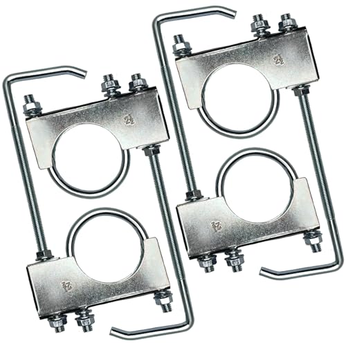 2.5" Exhaust Clamp With Hanger One-Piece Muffler Hanger, Pack of 4 - size: 2.5"-4 PACK（One-Piece)
