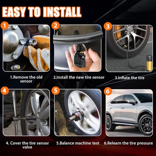 68249197AA TPMS Sensor 433MHz Tire Pressure Monitoring System - size: 68249197AA