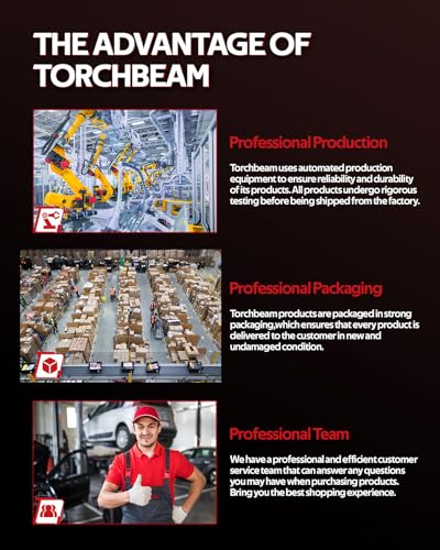 Torchbeam 4 Ignition Coils & 4 Spark Plugs Set Fit for Mini Cooper
