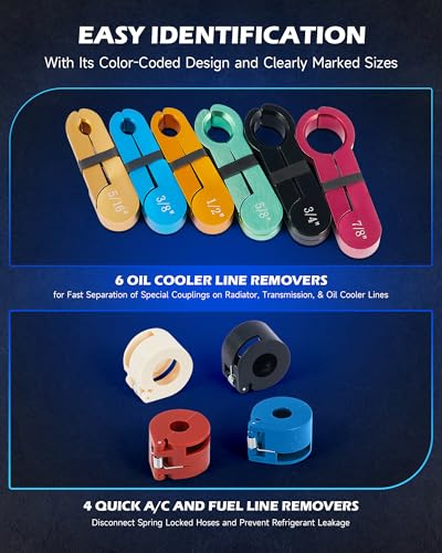 OMT 25pc Master Quick Disconnect Tool Set For AC And Transmission Systems - color: Blue