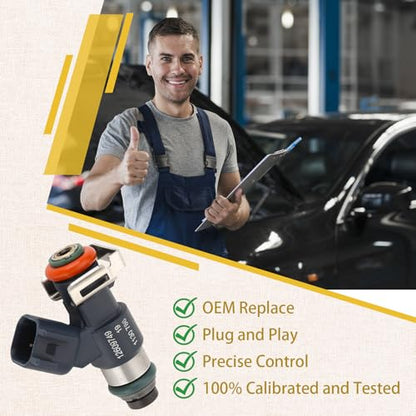 Compatible with/GM 2009-2013 Yukon Escalade Silverado 6.2 Fuel Injectors