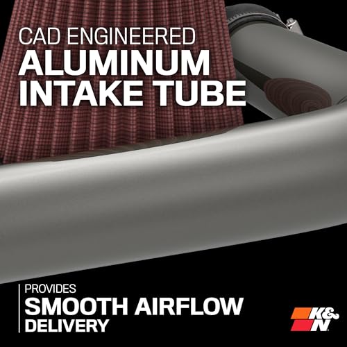 K&N Cold Air Intake System: High-Flow Air Filter, Increase Performance & Acceleration: Compatible with 2009-2023 Nissan: Maxima, 69-7002TTK