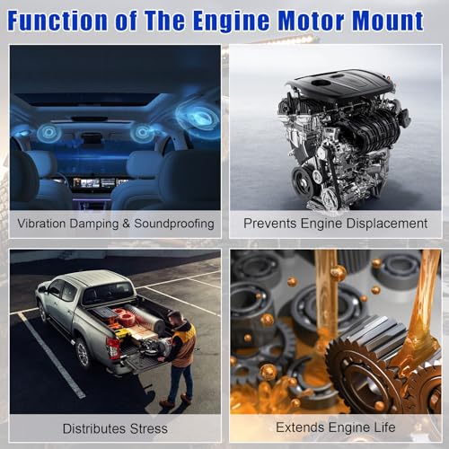 Engine Motor Mount Kit Compatible with 2009-2015 Honda Pilot V6 3.5L FWD - size: A65078 A4587 A65077 A65015