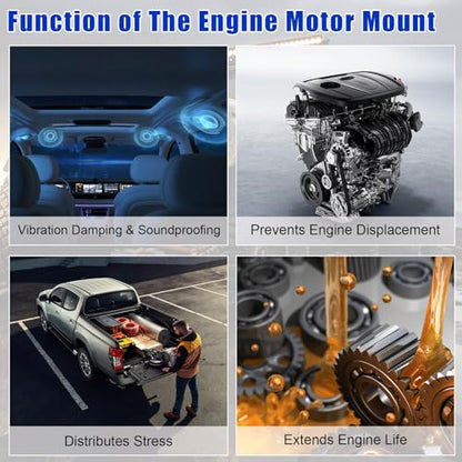 Engine Motor Mount Kit Compatible with 2009-2015 Honda Pilot V6 3.5L FWD - size: A65078 A4587 A65077 A65015