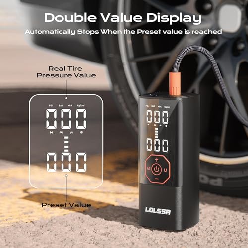 Tire Inflator Portable Air Compressor Cordless Air Pump for Car 180PSI