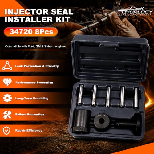 34720 Fuel Injector Seal Installer Kit, 8-Piece Tool Set