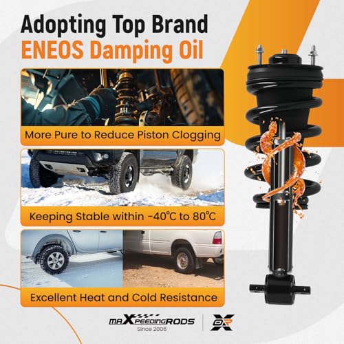 maXpeedingrods 4Pc Front Strut Rear Shock for Chevy Silverado 1500 - size: 4x Front Strut+Rear Shock