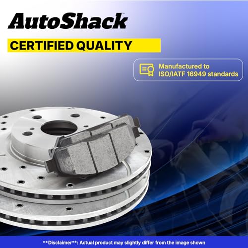 AutoShack Front & Rear Zinc Coated Rotors & Pads for Chevy Tahoe 2006 - style: SilverShiled Pro & Pad