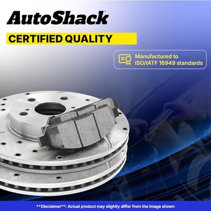 AutoShack Front & Rear Zinc Coated Rotors & Pads for Chevy Tahoe 2006 - style: SilverShiled Pro & Pad