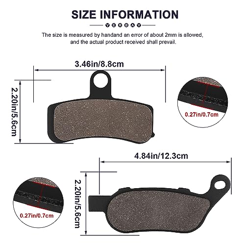 Motorcycle Front and Rear Brake Pads for Harley Davidson FXDWG