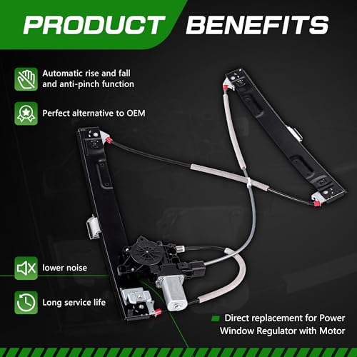 Front Passenger Side Power Window Regulator with Motor - size: C2Z31200