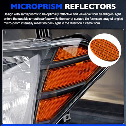 Headlights Compatible with 2009-2020 Nissan Frontier Left and Right Side - size: 09-20 Frontier Black