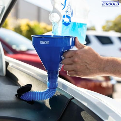 Automotive Flex Funnel with Hose - color: Blue