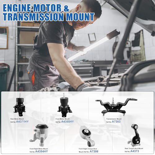 Set of 6 Engine & Transmission Mount Kit for Infiniti JX35 2013 - size: For Nissan Murano 2015–2024