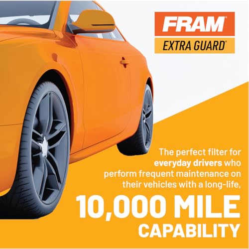 FRAM EG+ PH3614P 10K Mile Change Automotive Replacement Interval Spin-On Engine Oil Filter for Select Vehicle Model Years, Vehicle Engine Protection Oil Filter for Everyday Drivers - style: Extra Guard
