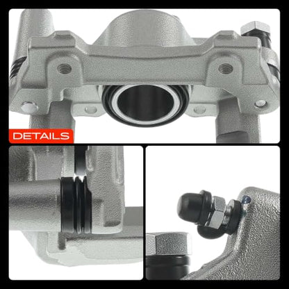 A-Premium Rear Left Driver Disc Brake Caliper with Bracket - style: Rear Driver Side