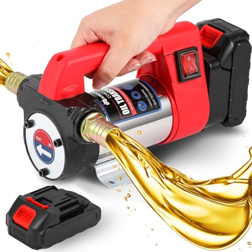Mxmoonant 12GPM Cordless Diesel Transfer Pump, Electric Oil Change Pump
