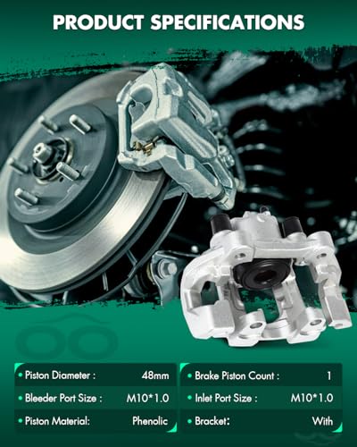 SCITOO Rear Right Brake Caliper With Bracket 18B5301 - size: Rear Passenger[18B5301]