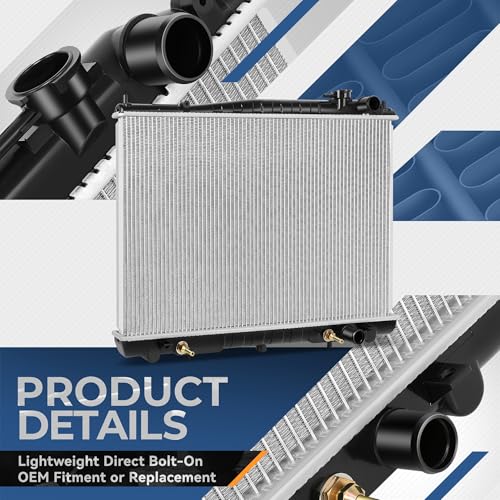 Auto Dynasty Radiator Compatible with 1998-2004 Frontier Xterra AT, DPI 2215 Factory Style 1-Row Cooling Radiator, Aluminum Core - style: 98-04 Nissan Frontier Xterra AT