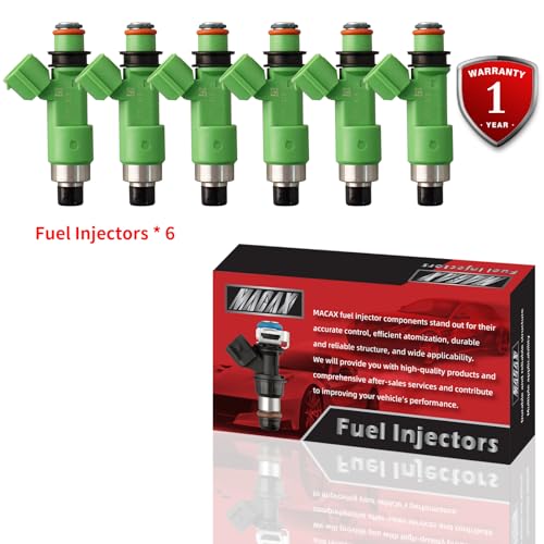 Set of 6 Fuel Injectors 16611AA740 FJ1079 Replacement - size: FJ1079