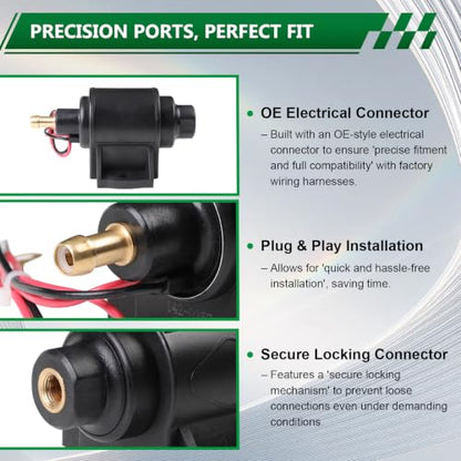 12V Inline Low Pressure Electric Fuel Pump 2-3.5 PSI 28 GPH