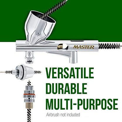 Master Airbrush 11 Piece Airbrush Cleaning Kit, 5 Brushes, 5 Pokers
