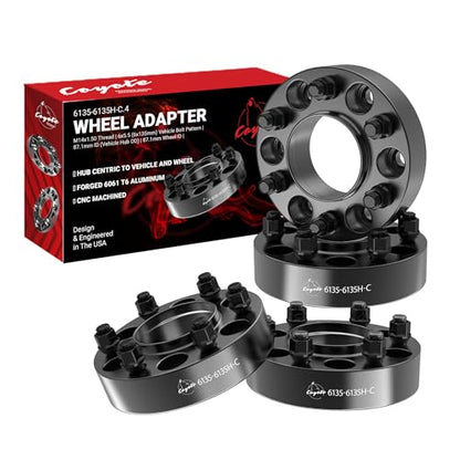 Wheel Accessories Parts 4 Pcs Hub Centric Wheel Spacers 6 on 135mm 6x135mm 1.50 Inch Thick 87.1mm Hub M14x1.5 14x1.5 Thread Stud Fits Ford F150 ｜ Expedition ｜ Lincoln Navigator - size: 1.50" Thick - 4 Pack, style: 2015+ F150 Expedition