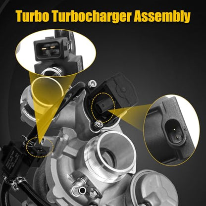25207489 Turbo Charger Fit Chevy Malibu 1.5L 2016 2019 2017 2018 2020 2023, 12687057 12669064 Turbo Charger Assembly Kit w/Gaskets Fit 16-23 Malibu LS LT L4 Engine